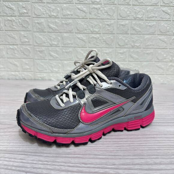 Nike Dual Fusion ST 2 Shoes Womens Size 8.5 Metallic Gray Pink Low Top Athletic - Picture 6 of 9